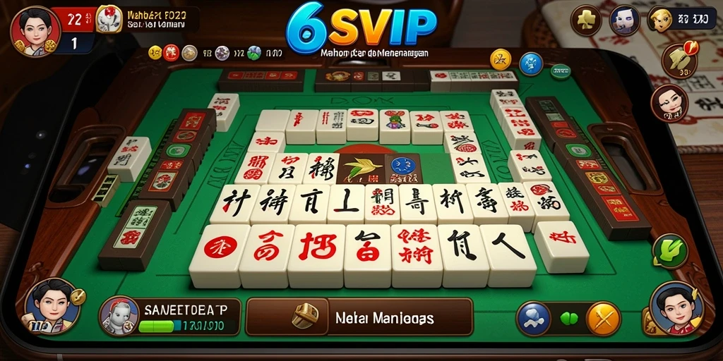 Screenshot gameplay 6SVIP yang menampilkan aktivitas Mahjong yang seru.