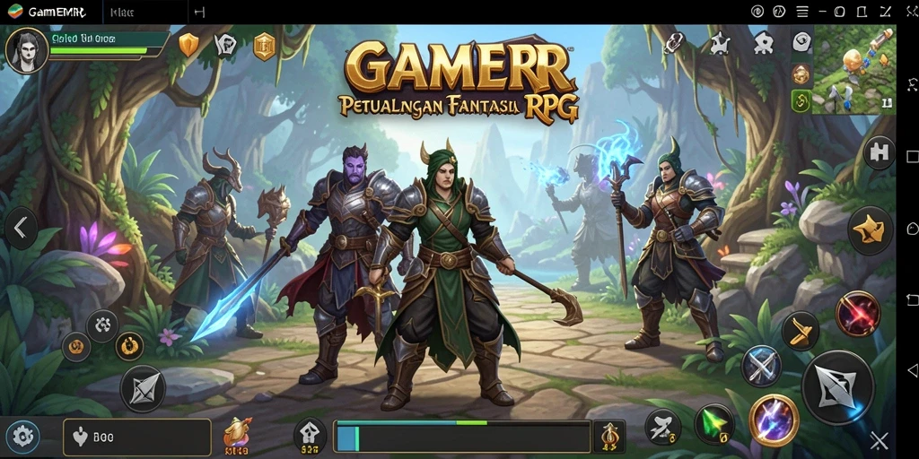 Tangkapan layar gameplay RPG yang intens dan mendebarkan.