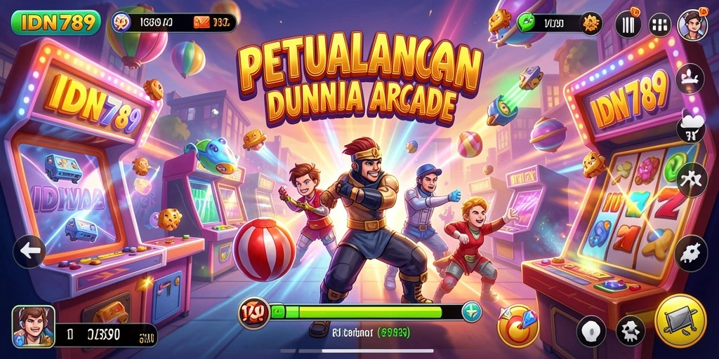 Screenshot IDN789 menampilkan aksi seru dalam gameplay Arcade.