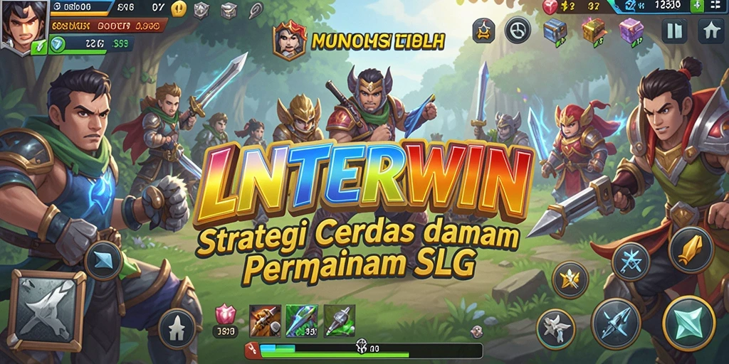 Gameplay LNTERWIN yang menarik dan strategis dalam pertempuran.