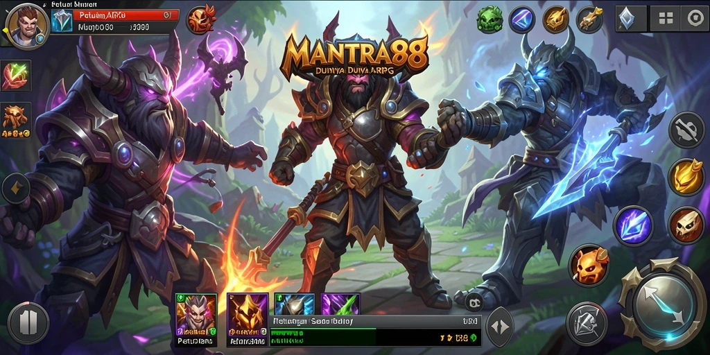 Tangkapan layar menampilkan aksi seru dalam gameplay ARPG.