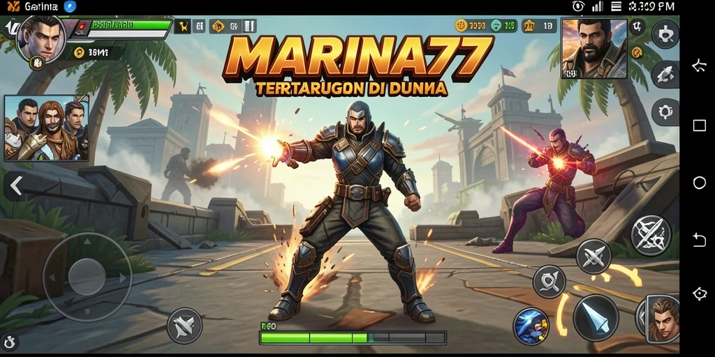 Tampilan atraktif dari pertarungan di MARINA77.